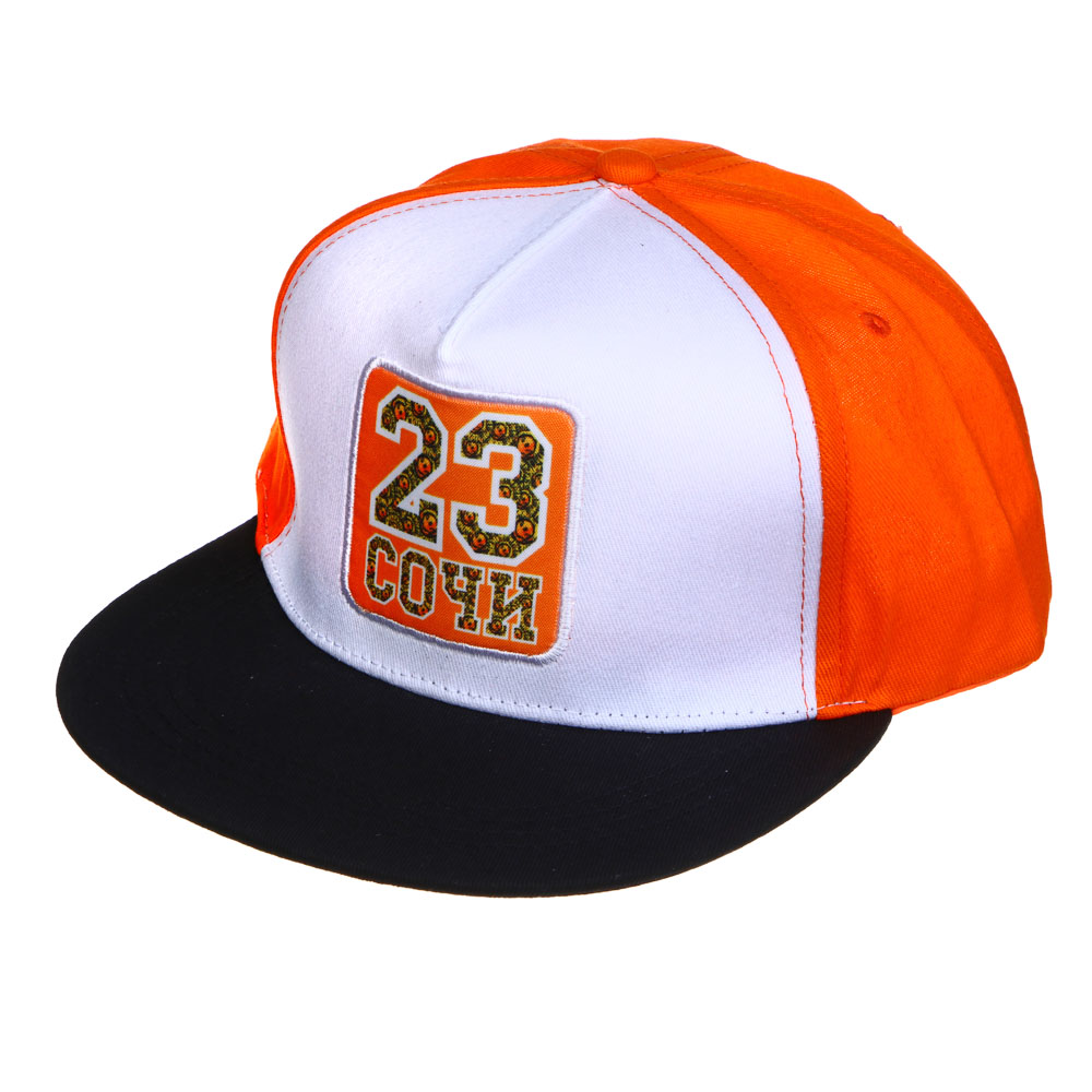 РЫЖИЙ Кепка взрослая, р. 58, 100% хлопок, 2 дизайна, ВЛ23-12, арт.№ 314-741