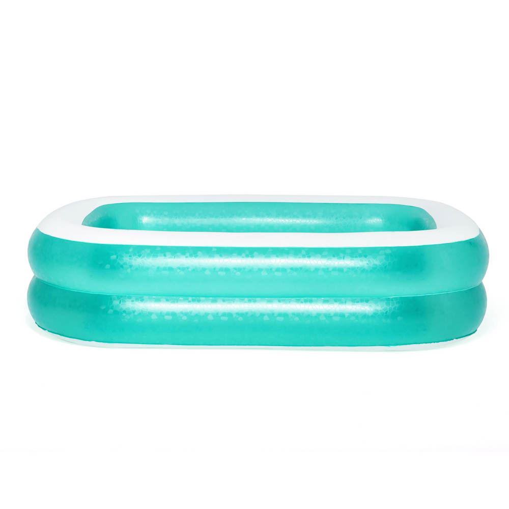 BESTWAY Бирюзовый прямоугольный семейный бассейн, ПВХ, 200х146х48см,  3+, 54005, арт.№ 107-197