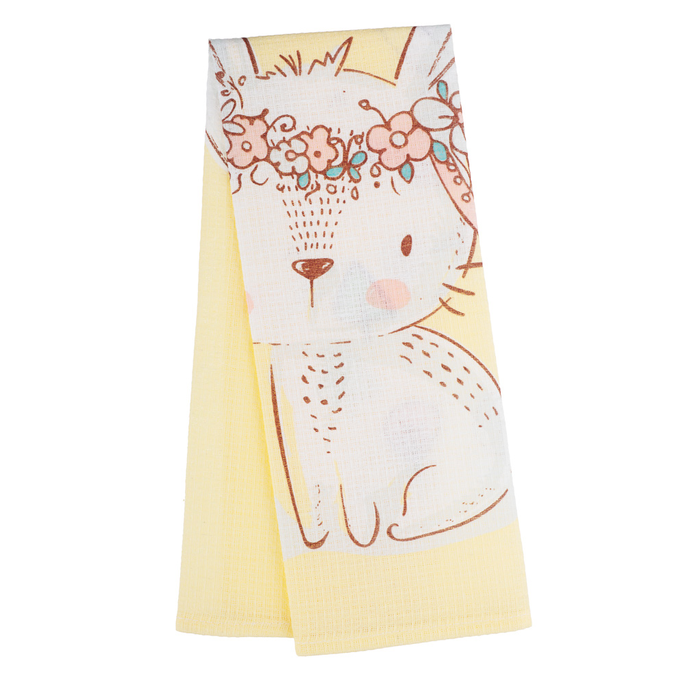 Полотенце кухонное вафельное, 35х61см, 100% хлопок, Spany, Summer, 3 дизайна, арт.№ 434-179