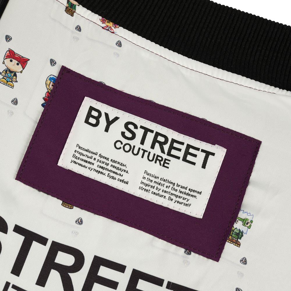 Бомбер на молнии "BY STREET COUTURE", унисекс, синий, разм.M, арт.№ 080-084