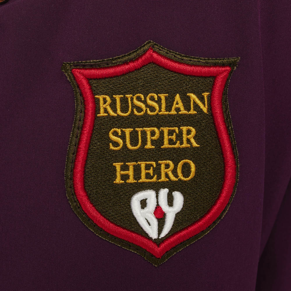 Бомбер на молнии "BY STREET COUTURE", унисекс, сливовый, разм.M, арт.№ 080-088