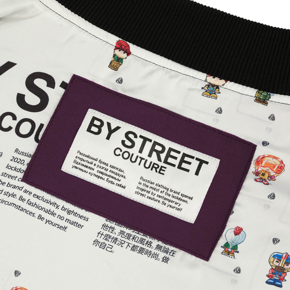 Бомбер на молнии "BY STREET COUTURE", унисекс, сливовый, разм.M, арт.№ 080-088