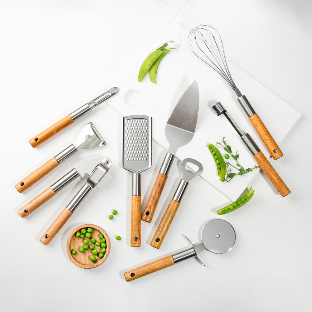 SATOSHI ЭКО Овощечистка ЭКО, 18.5х5.5см, нерж.сталь, бук, арт.№ 882-388