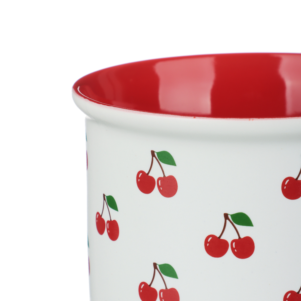 Кружка Вишенки тм MILLIMI, 380мл, фарфор, арт.№ 806-519