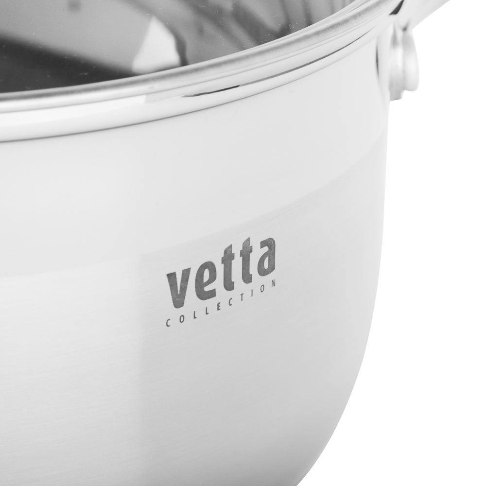 VETTA Берн Кастрюля 20х12см. 3,5л. со стекл. крышкой, индукция, арт.№ 822-101