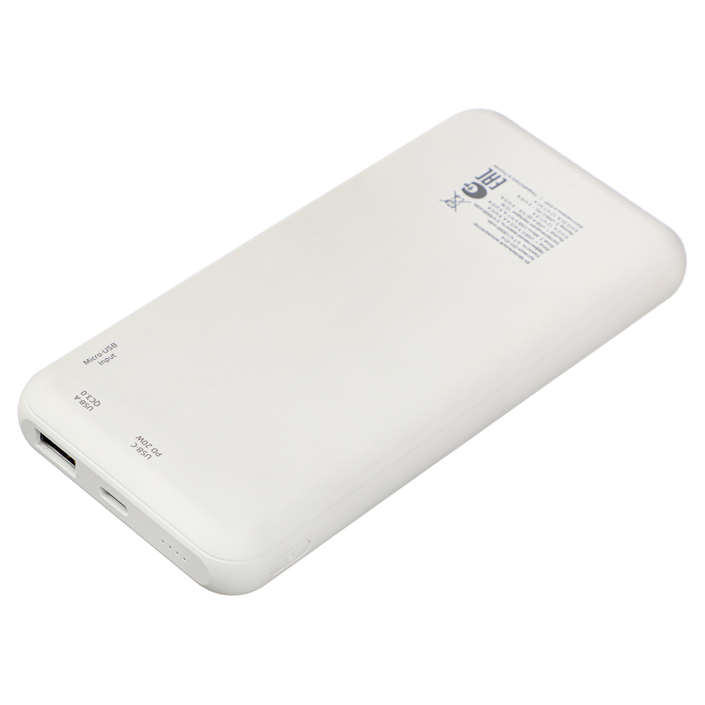 Аккумулятор мобильный BY 10000мАч, USB/Type-C, Быстрая зарядка QC3.0+PD, 3А, 20W, пластик, арт.№ 031-014