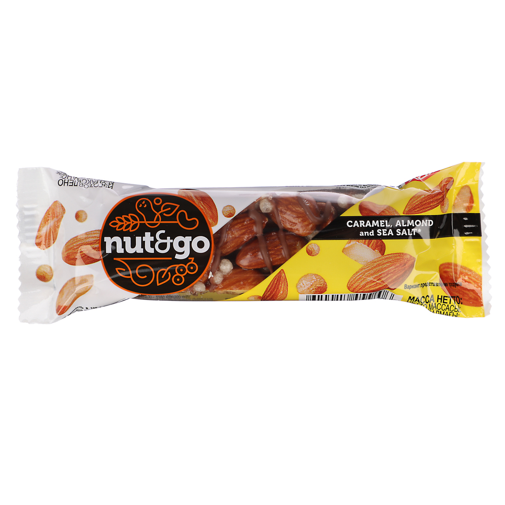 Батончик NUT and GO миндальный 34г, арт.№ 347-202
