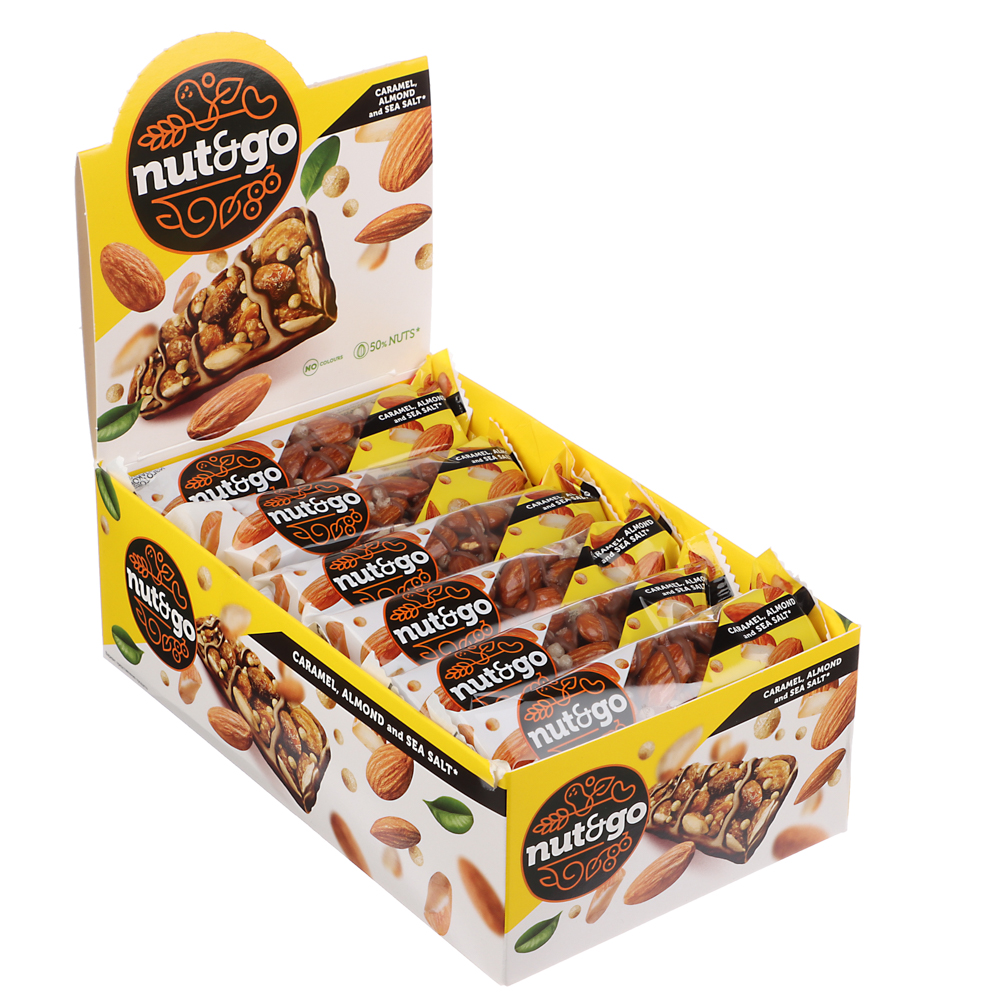 Батончик NUT and GO миндальный 34г, арт.№ 347-202