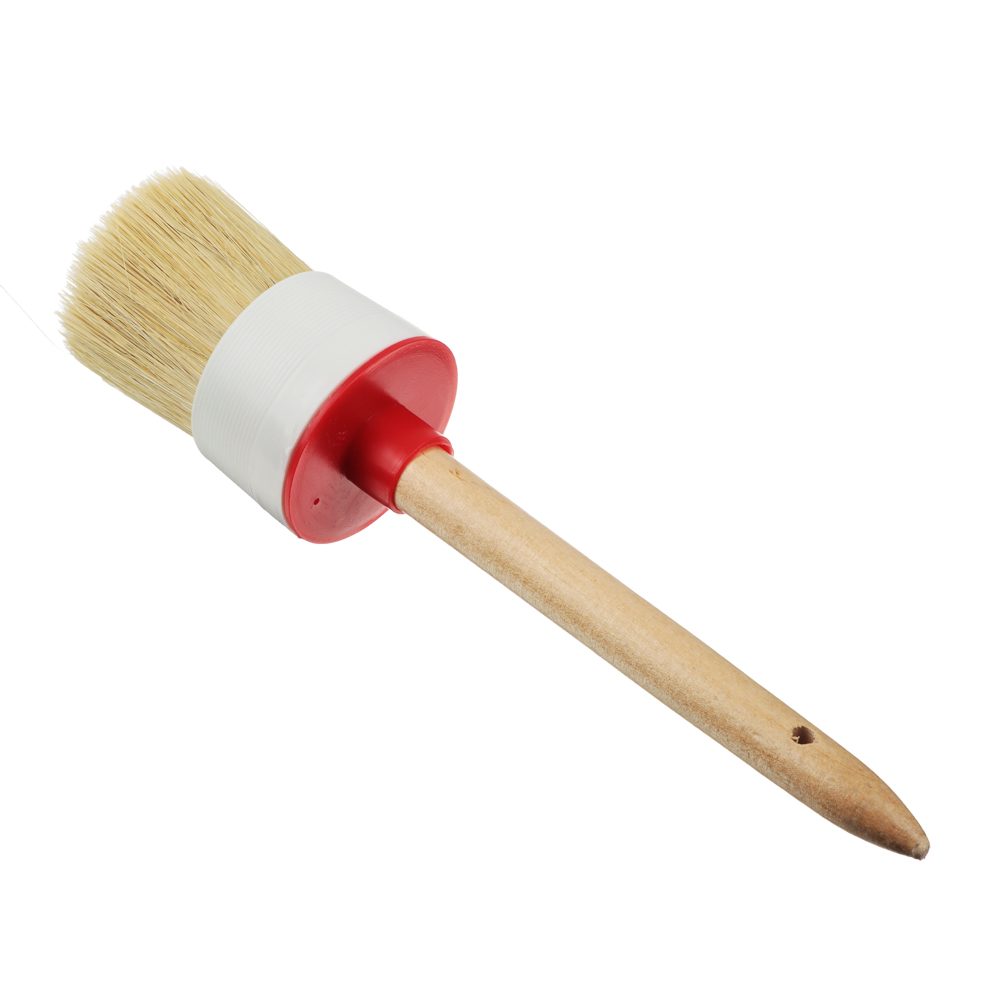 ЕРМАК/HEADMAN Кисть круглая в пласт. корпусе нат. щетина № 18 (60мм), арт.№ 682-042