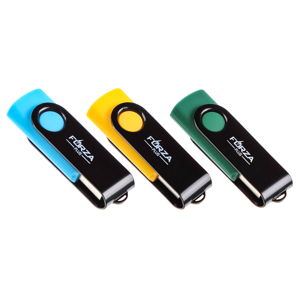 Флеш-карта USB2.0 FORZA 8Гб, 6 класс, матовое покрытие, блистер, пластик, арт.№ 405-014