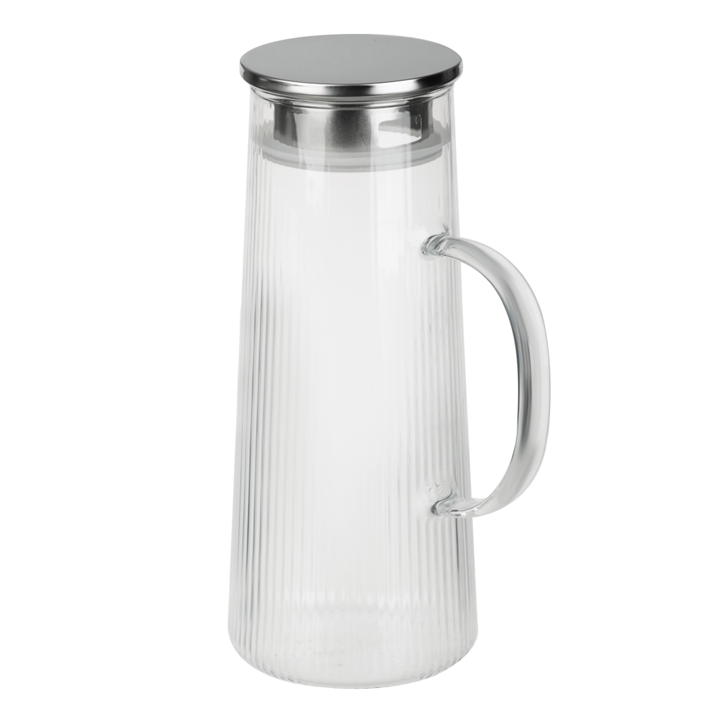 SATOSHI Набор Кувшин 1,3л, 6 стаканов 200мл, стекло, нерж.сталь, арт.№ 850-269