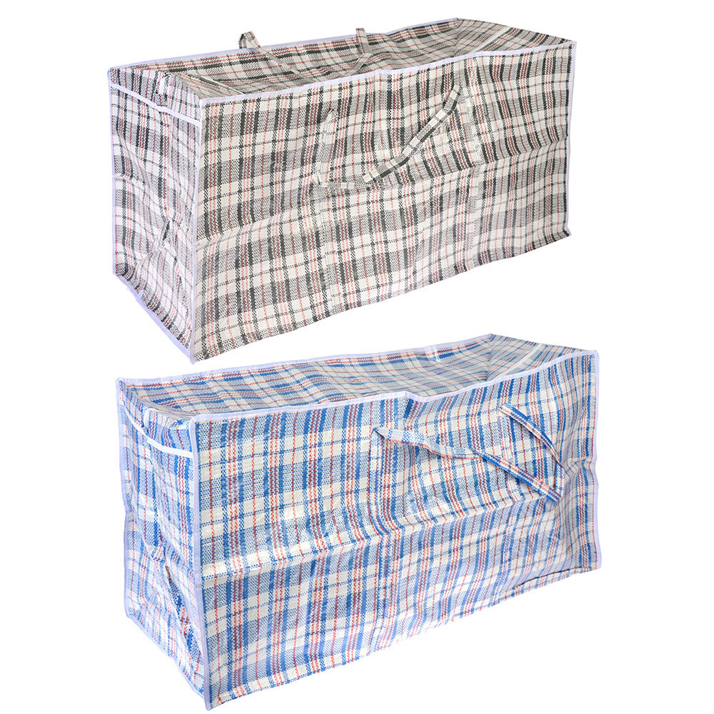 Сумка хозяйственная тм VETTA Клетка, 100x50x40см, 200 литров, до 15кг, полипропилен, 2 цвета, арт.№ 467-042