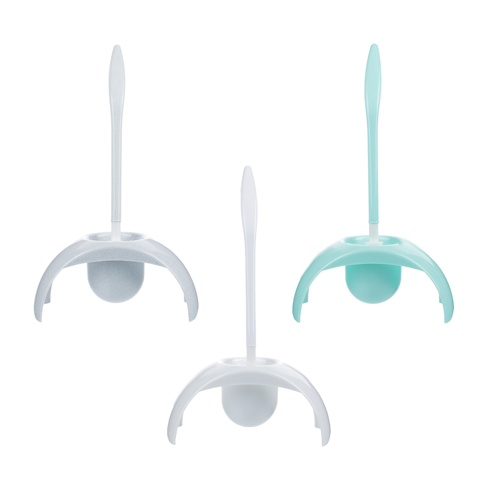 Ёрш для туалета "Марио" с подставкой, пластик, 23,9х11,85х39,9см, 3 цвета, арт.№ 463-963