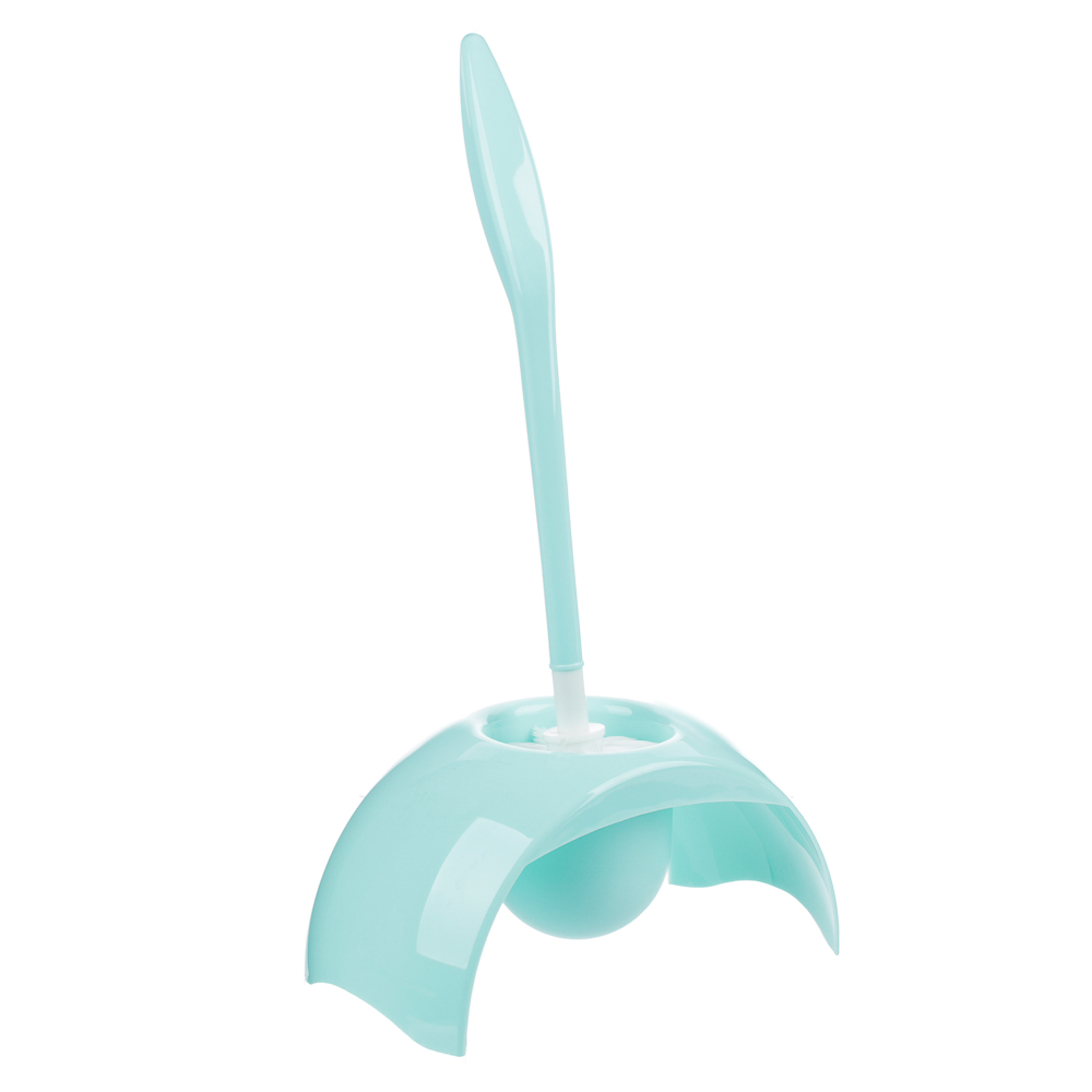 Ёрш для туалета "Марио" с подставкой, пластик, 23,9х11,85х39,9см, 3 цвета, арт.№ 463-963