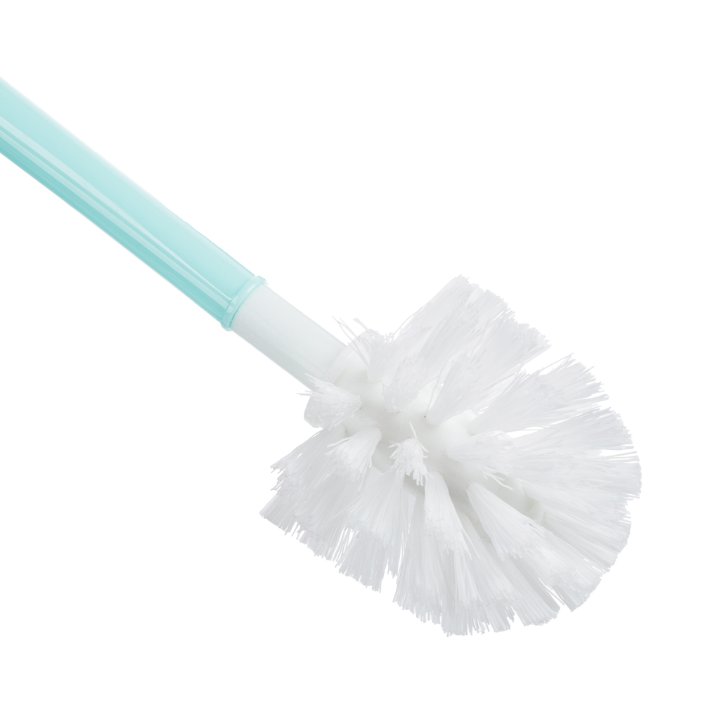 Ёрш для туалета "Марио" с подставкой, пластик, 23,9х11,85х39,9см, 3 цвета, арт.№ 463-963