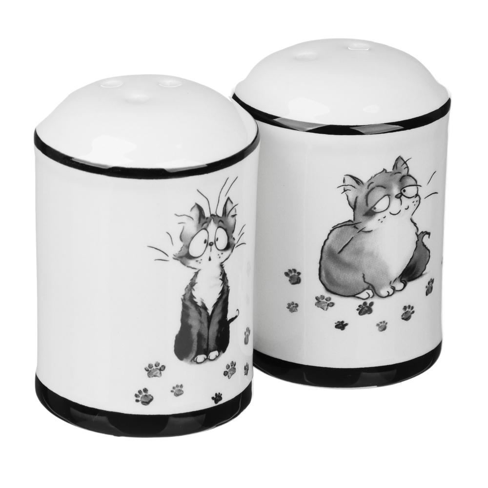 MILLIMI Озорные коты Набор для соли и перца, 4,5х6,5см, керамика, арт.№ 824-502