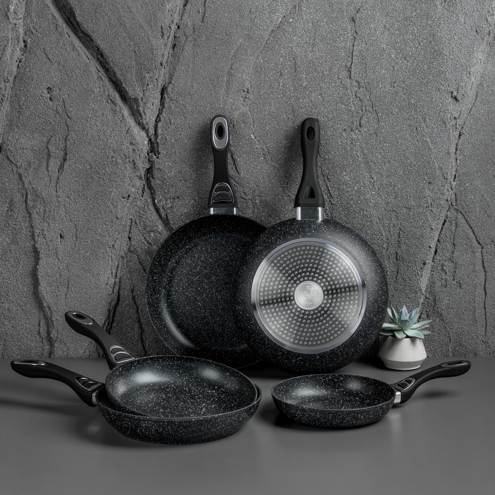 SATOSHI Танто Сковорода литая d20см, антипригарное покрытие Мрамор, индукция, арт.№ 846-385