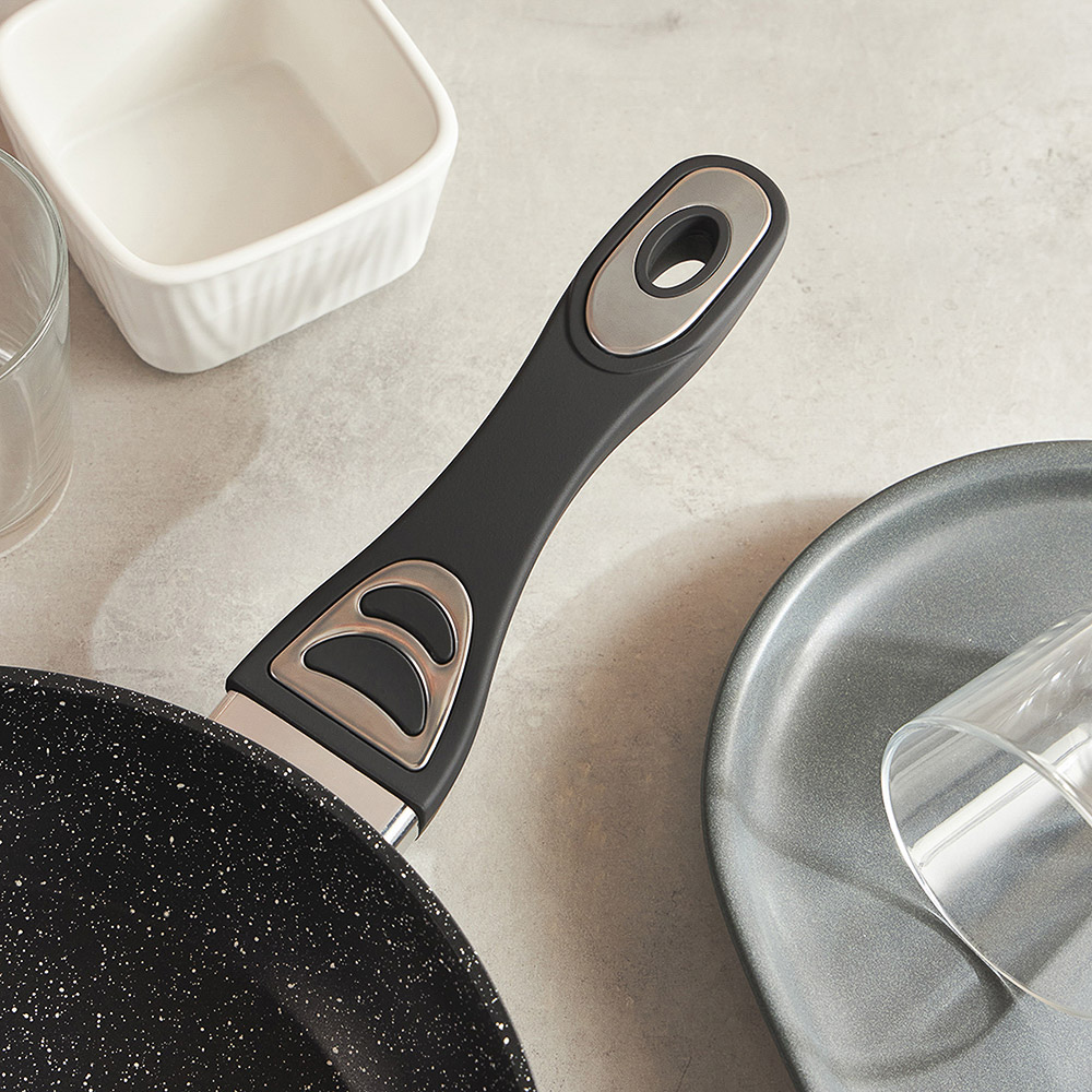 SATOSHI Танто Сковорода литая d24см, антипригарное покрытие Мрамор, индукция, арт.№ 846-386