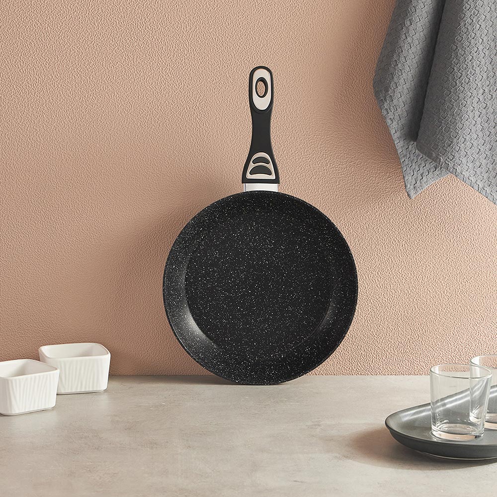 SATOSHI Танто Сковорода литая d28см, антипригарное покрытие Мрамор, индукция, арт.№ 846-388