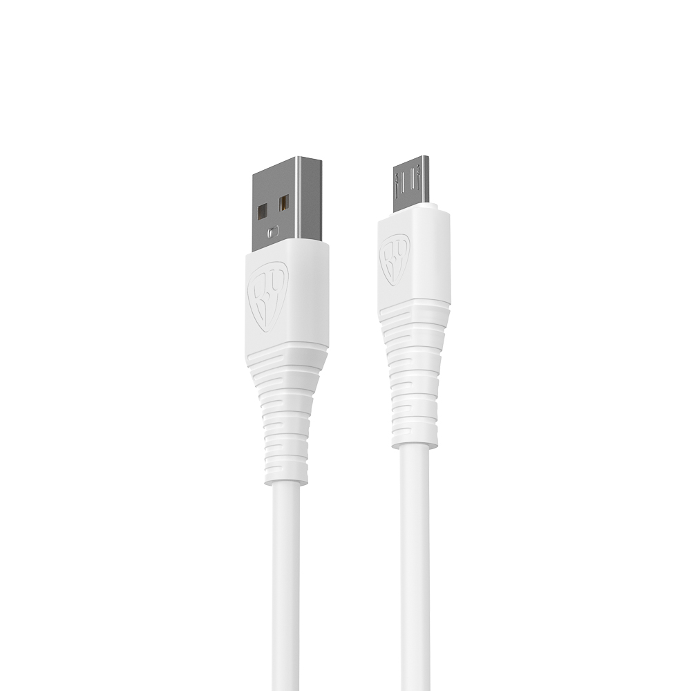 Кабель для зарядки USB(A)-microUSB BY Классик, 1м, 3A, белый, арт.№ 931-230