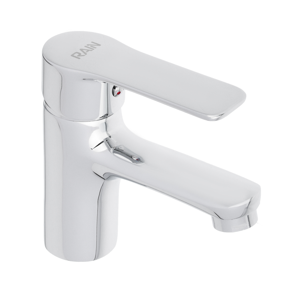 RAIN Смеситель для раковины Топаз, картридж 35мм, латунь, хром, арт.№ 561-320