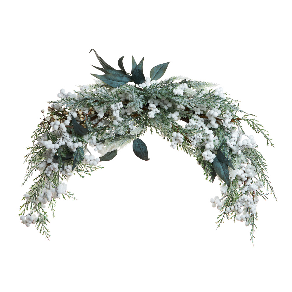 BY COLLECTION White Line Новогоднее украшение полумесяц 65см, арт.№ 488-120