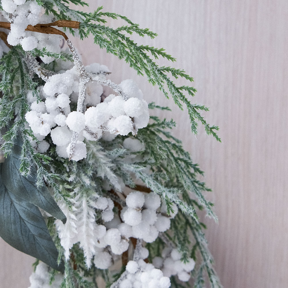 BY COLLECTION White Line Новогоднее украшение полумесяц 65см, арт.№ 488-120