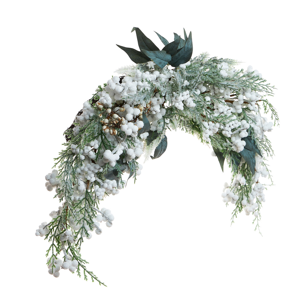 BY COLLECTION White Line Новогоднее украшение полумесяц 65см, арт.№ 488-120