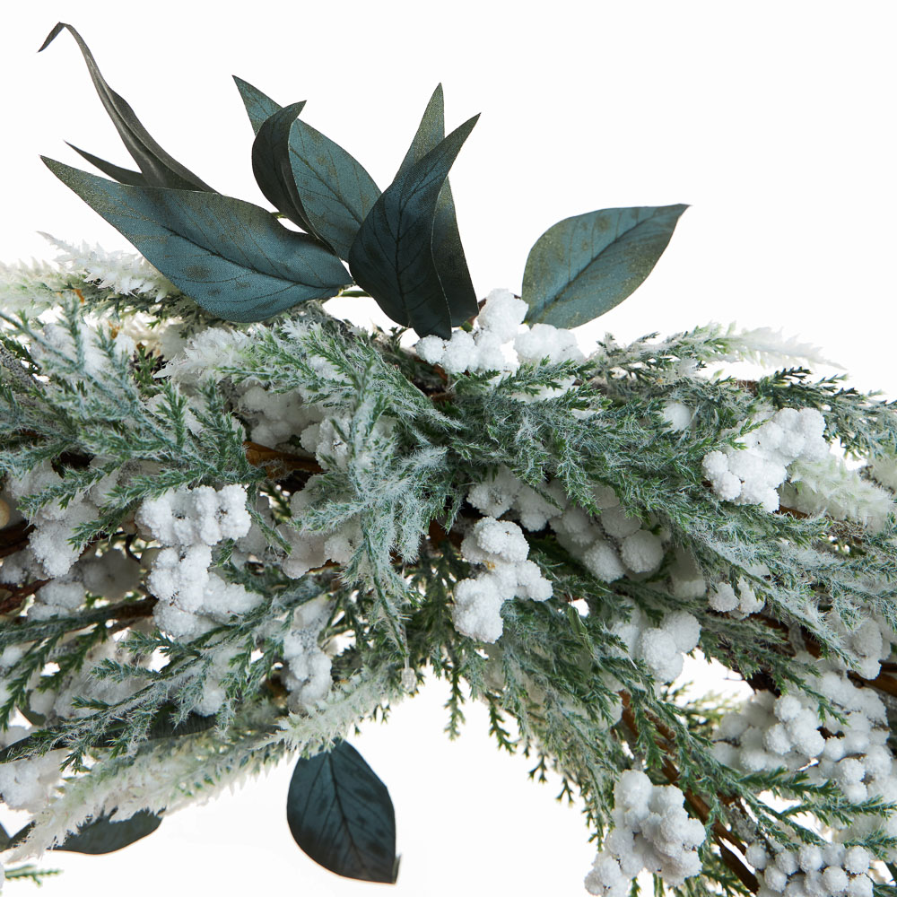 BY COLLECTION White Line Новогоднее украшение полумесяц 65см, арт.№ 488-120