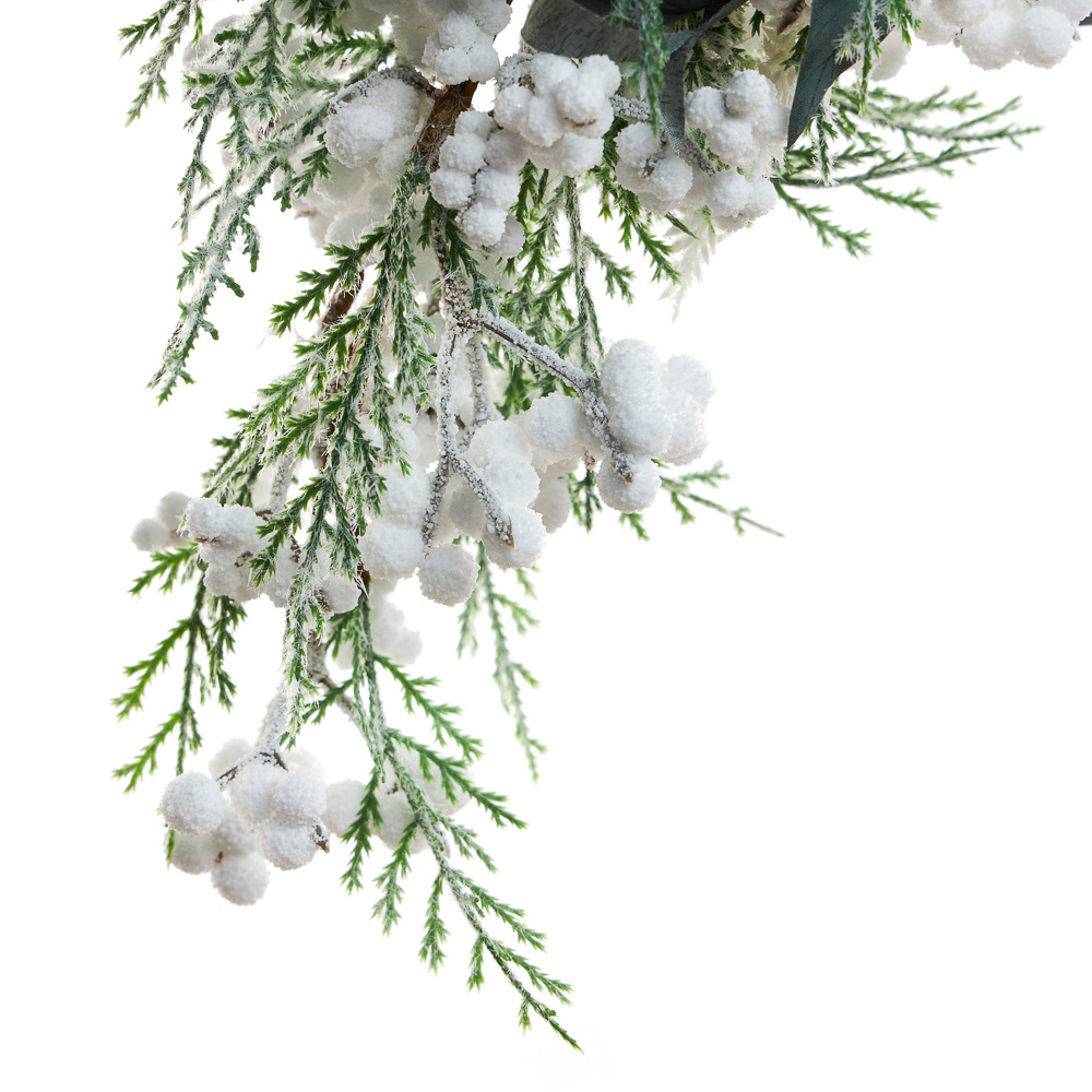 BY COLLECTION White Line Новогоднее украшение полумесяц 65см, арт.№ 488-120