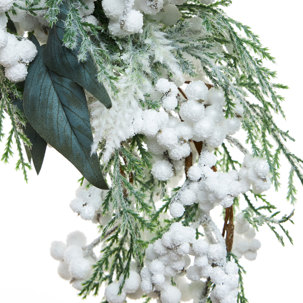 BY COLLECTION White Line Новогоднее украшение полумесяц 65см, арт.№ 488-120