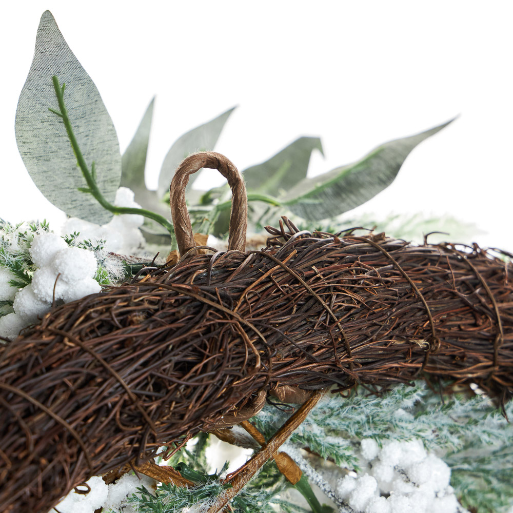 BY COLLECTION White Line Новогоднее украшение полумесяц 65см, арт.№ 488-120