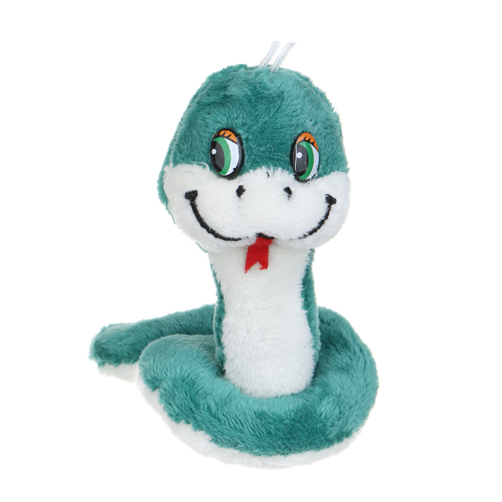 СНОУ БУМ Сувенир мягкий змейка, полиэстер, 9см, 4 дизайна, арт.№ 394-015