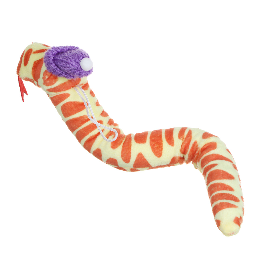 СНОУ БУМ Сувенир мягкий змейка, полиэстер, 28 см, 4 дизайна, арт.№ 394-016