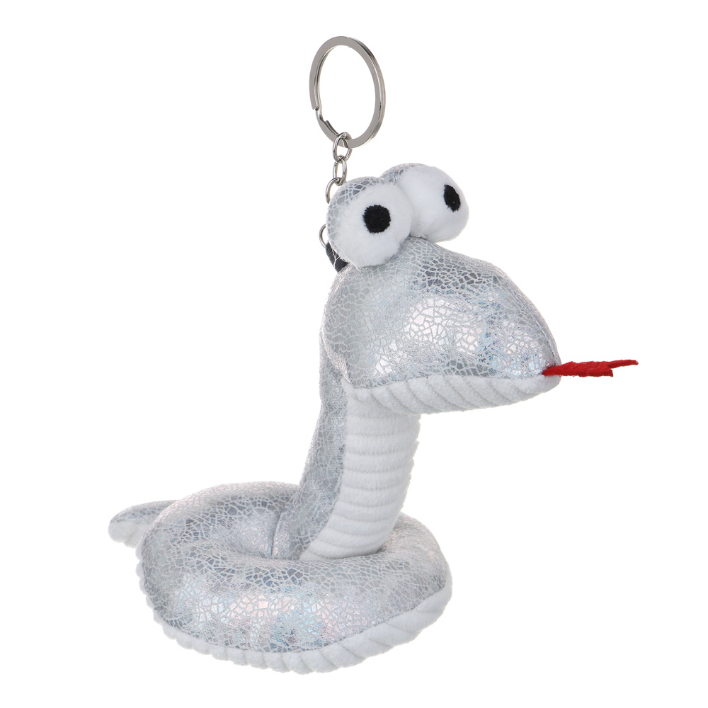 СНОУ БУМ Сувенир мягкий змейка, полиэстер, высота 14см, 3 дизайна, арт.№ 394-018