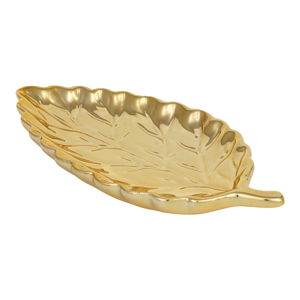 Подставка для мелочей тм LADECOR "Лист", 18x8,5 см, керамика, 2 цвета, арт.№ 504-972