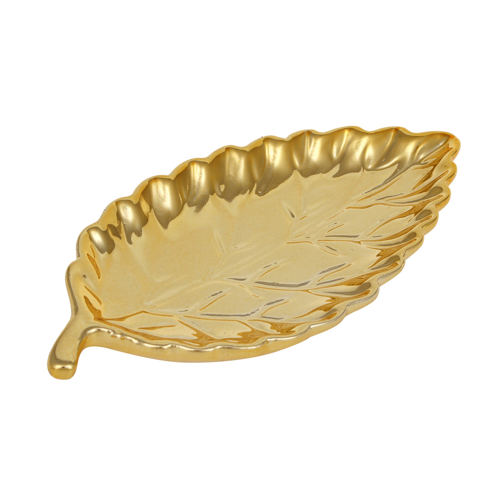 Подставка для мелочей тм LADECOR "Лист", 18x8,5 см, керамика, 2 цвета, арт.№ 504-972