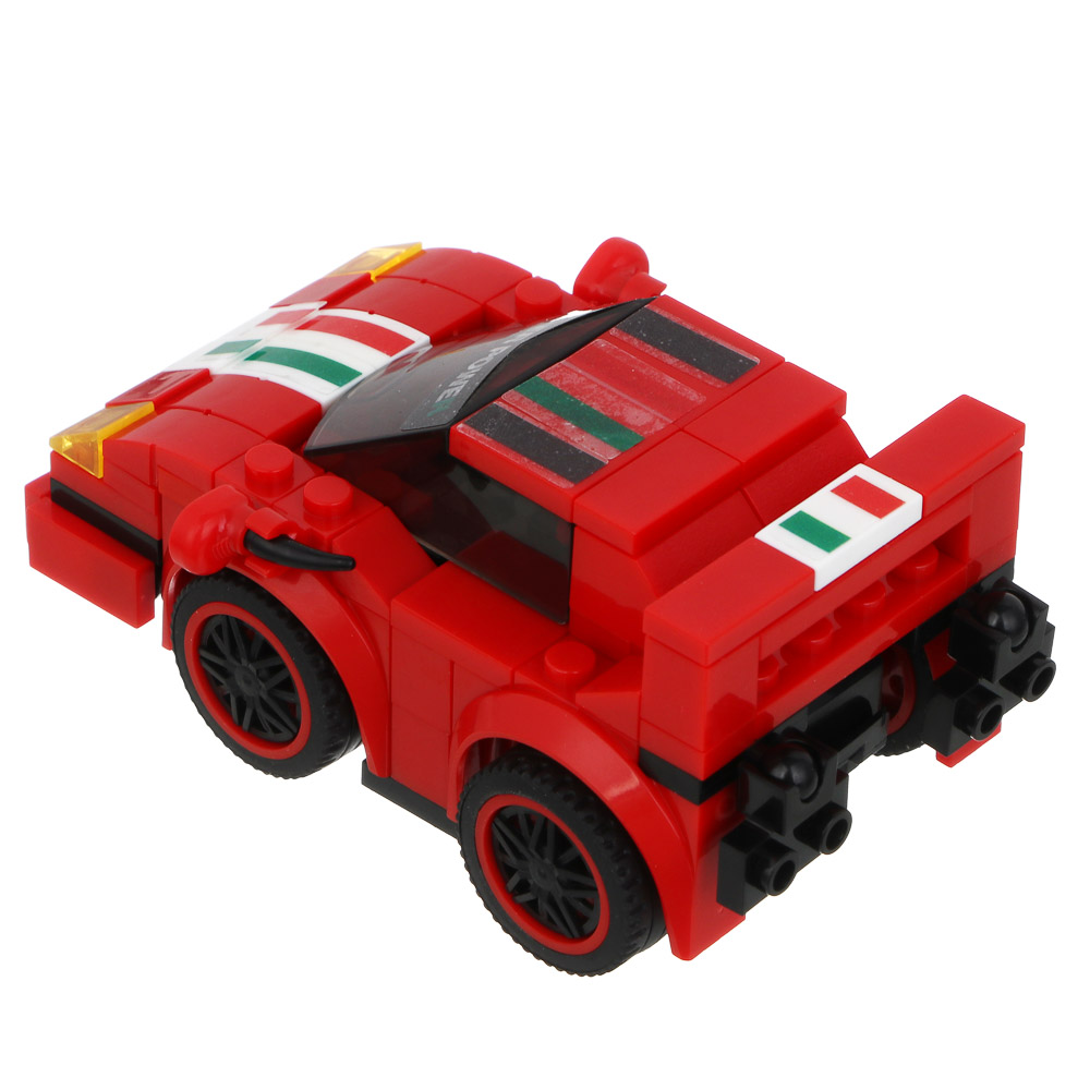 ИГРОЛЕНД Конструктор "Гоночные машинки", 117-123 дет., 21х4,3х15,5 см, ABS, 4 вида, арт.№ 265-678