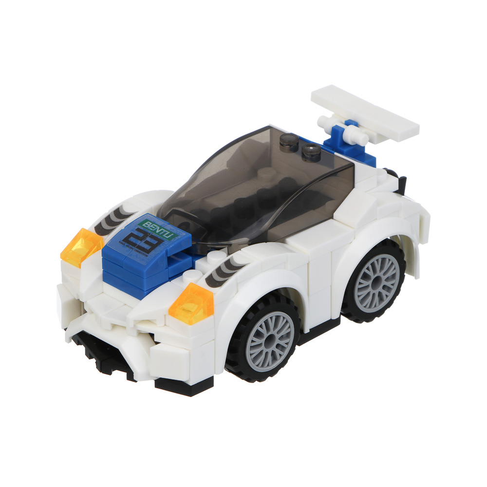 ИГРОЛЕНД Конструктор "Гоночные машинки-2", 117-123 дет., 21х4,3х15,5 см, ABS, 4 вида, арт.№ 265-679