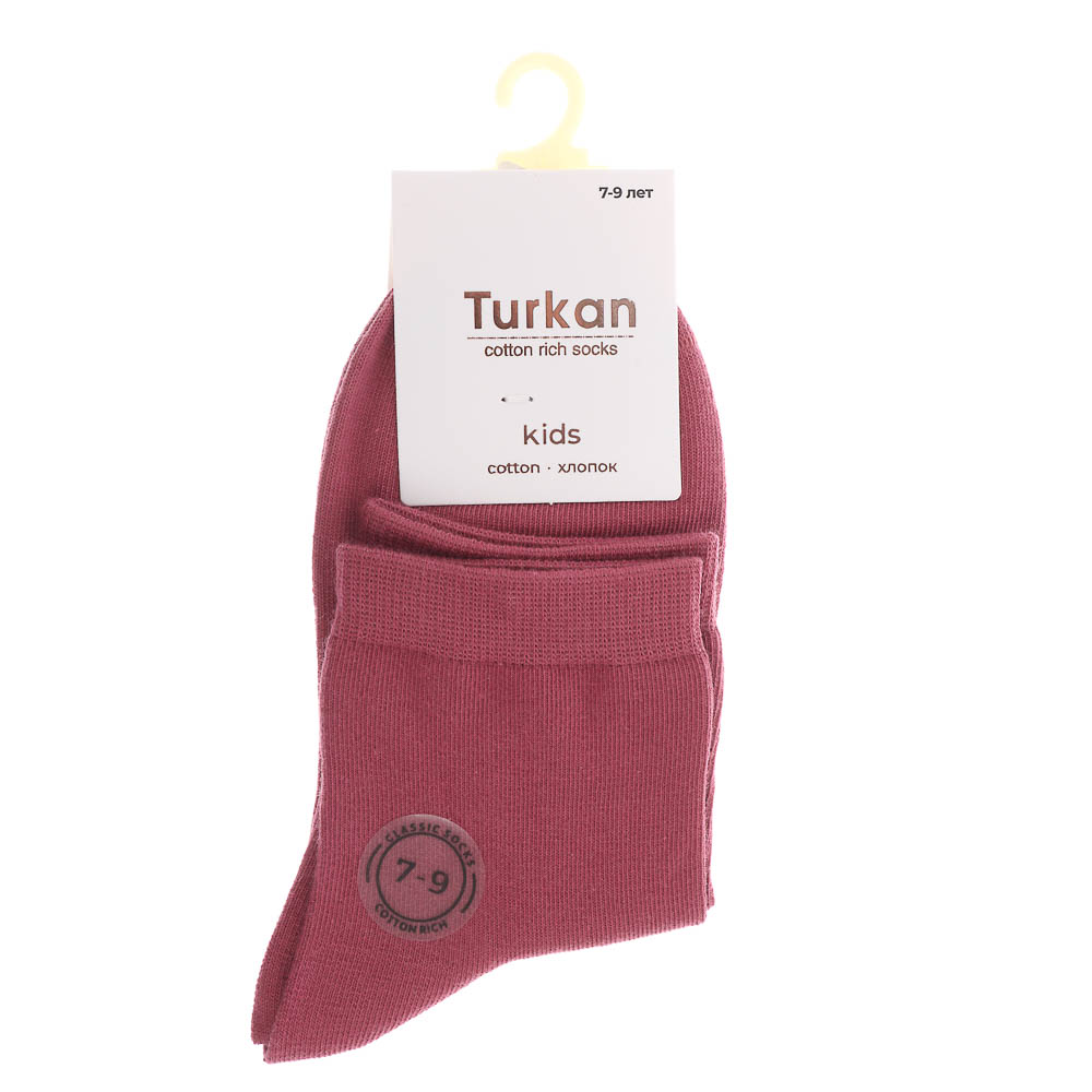 Носки детские, бесшовные, тм Turkan, 7-9 лет, 90%хлопок, 8% п/а, 2%лайкра,цвета в ас-те, R0626, арт.№ 019-576