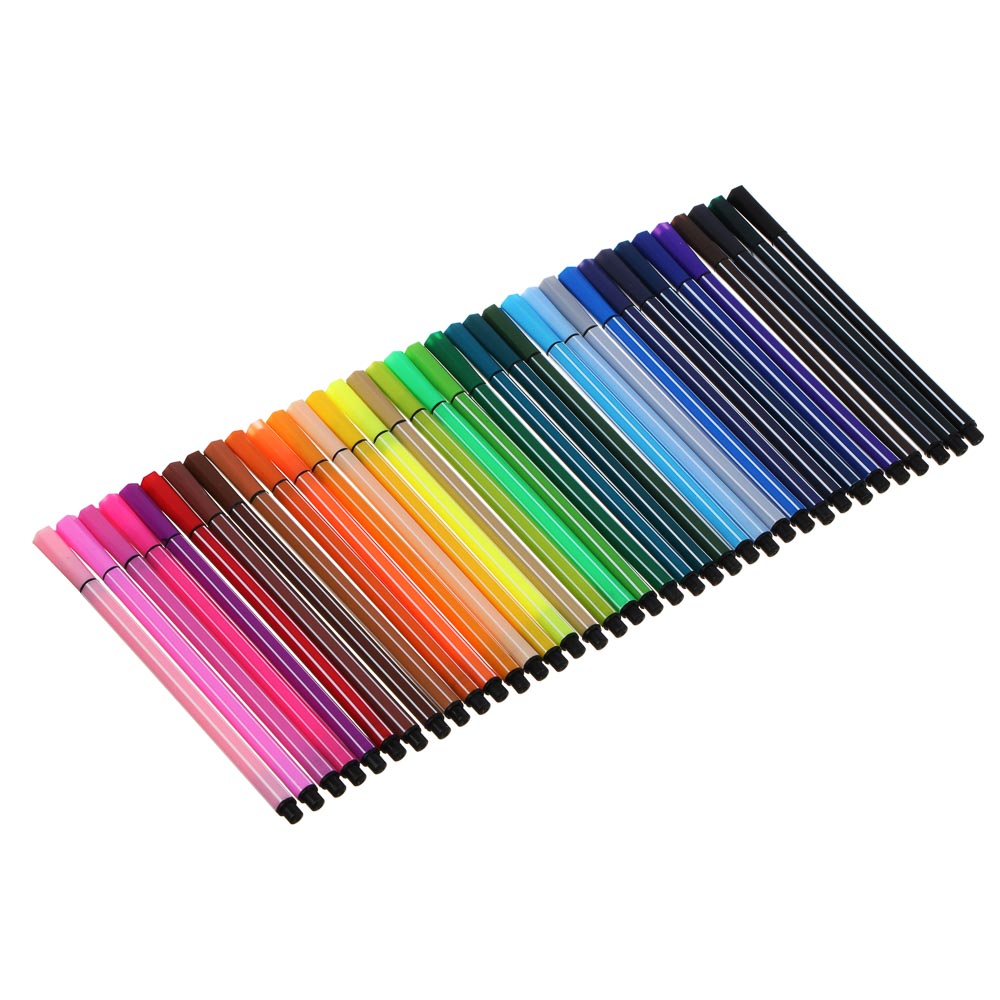 ВСЁГАЗИН Набор смываемых фломастеров, 36 цветов, пластиковая туба, 2 дизайна, арт.№ 059-042