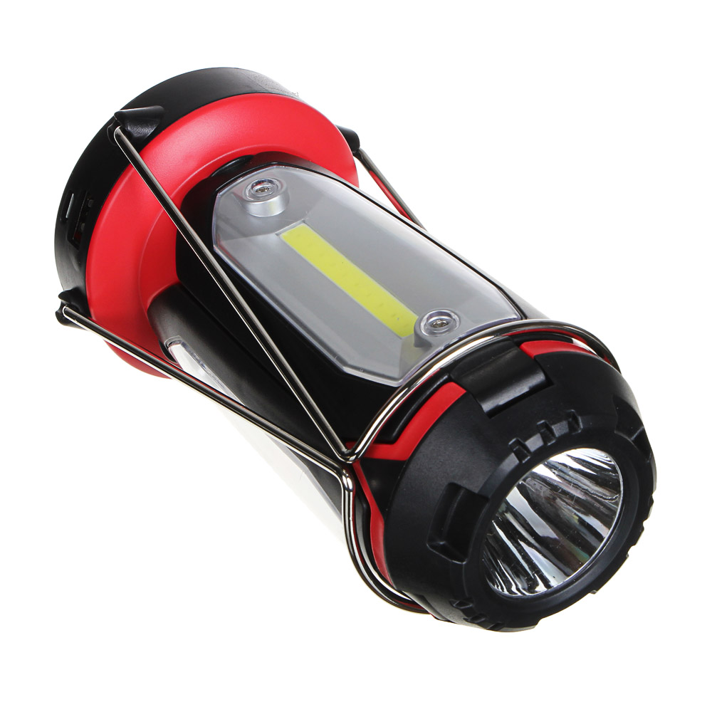 Фонарь светильник тм ЕРМАК, 1 LED, 3 COB, 800мАч, USB, 15х8.5х8.5см, 6 режимов, пластик, арт.№ 225-001