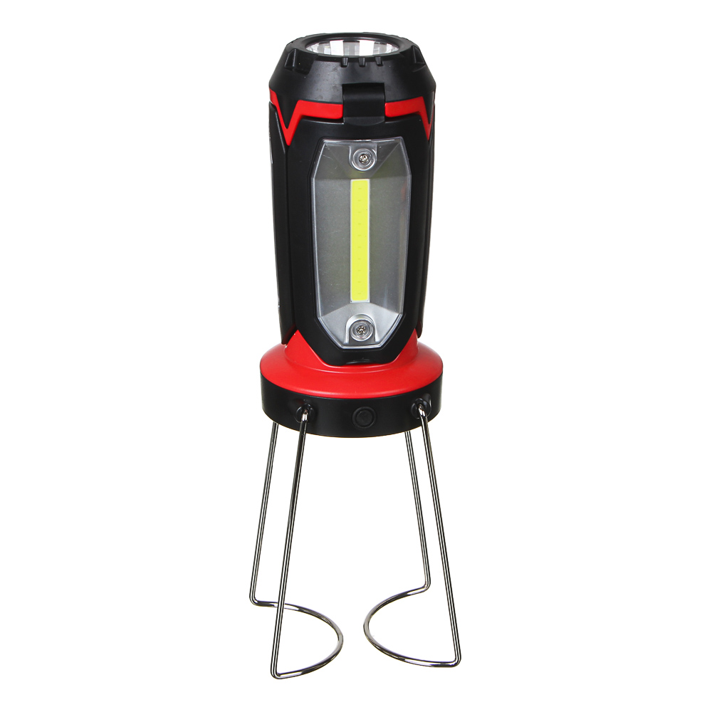 Фонарь светильник тм ЕРМАК, 1 LED, 3 COB, 800мАч, USB, 15х8.5х8.5см, 6 режимов, пластик, арт.№ 225-001