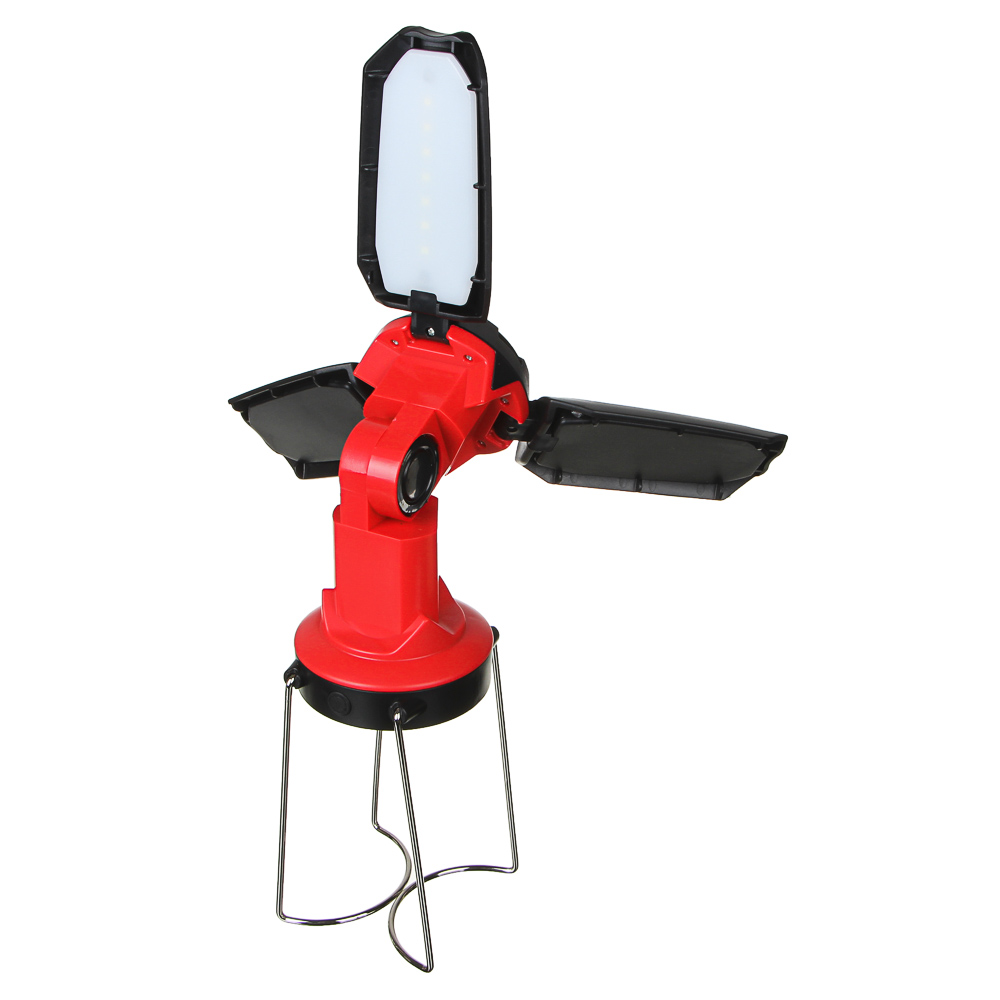 Фонарь светильник тм ЕРМАК, 1 LED, 3 COB, 800мАч, USB, 15х8.5х8.5см, 6 режимов, пластик, арт.№ 225-001