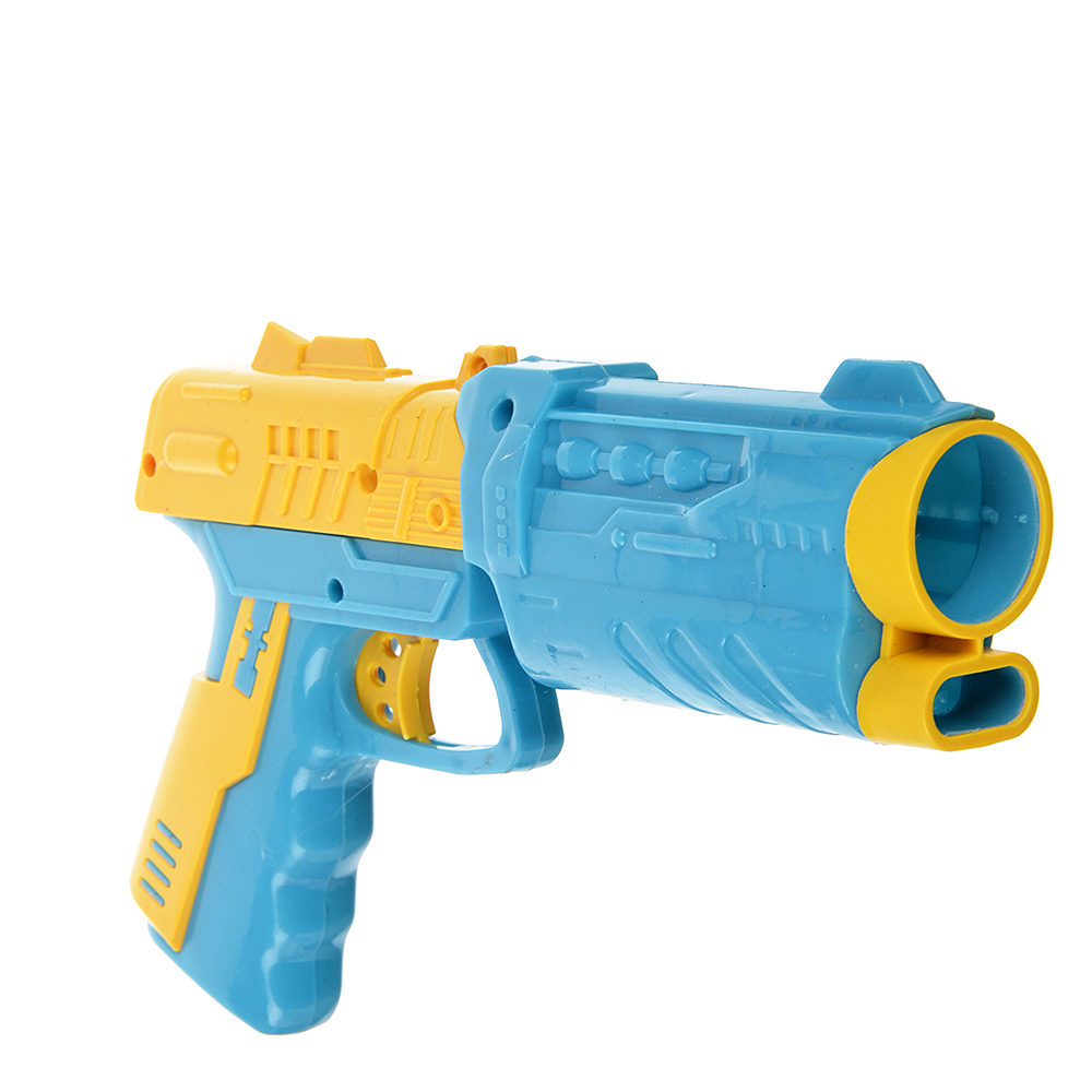 ИГРОЛЕНД Пистолет стреляющий шариками, 4 шарика, PP,PVC, 17х28,5х4см, 4 дизайна, арт.№ 261-680