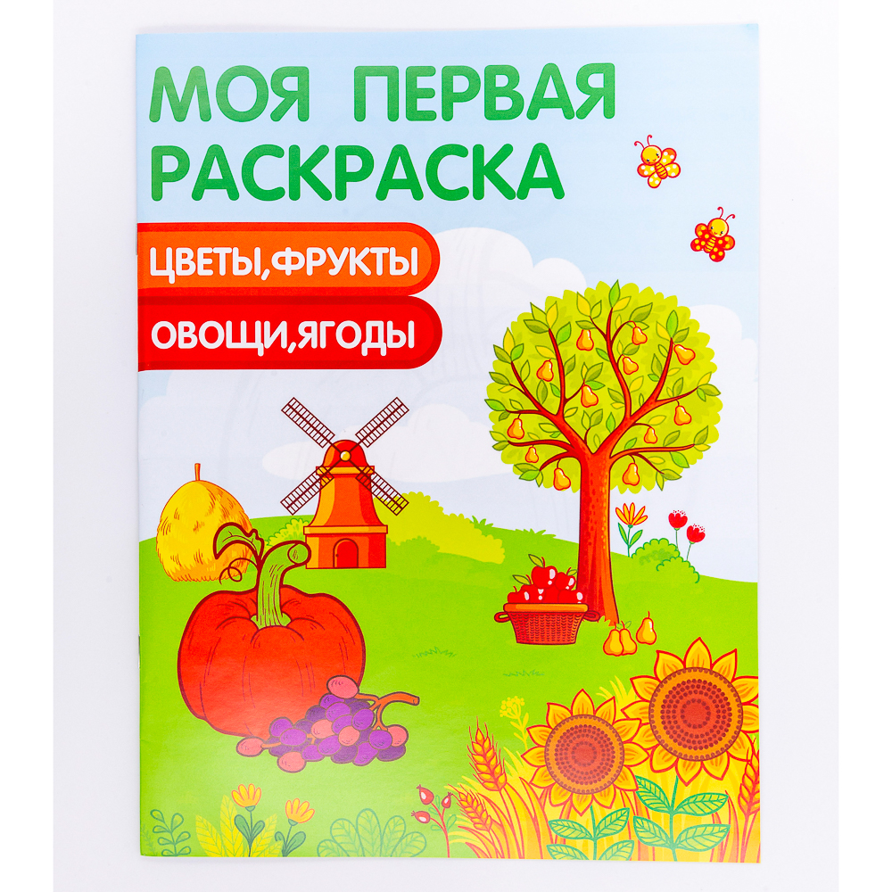 УИД Раскраска "Моя первая раскраска", бумага, 21,5х29см, 16стр., 5 дизайнов, арт.№ 290-237