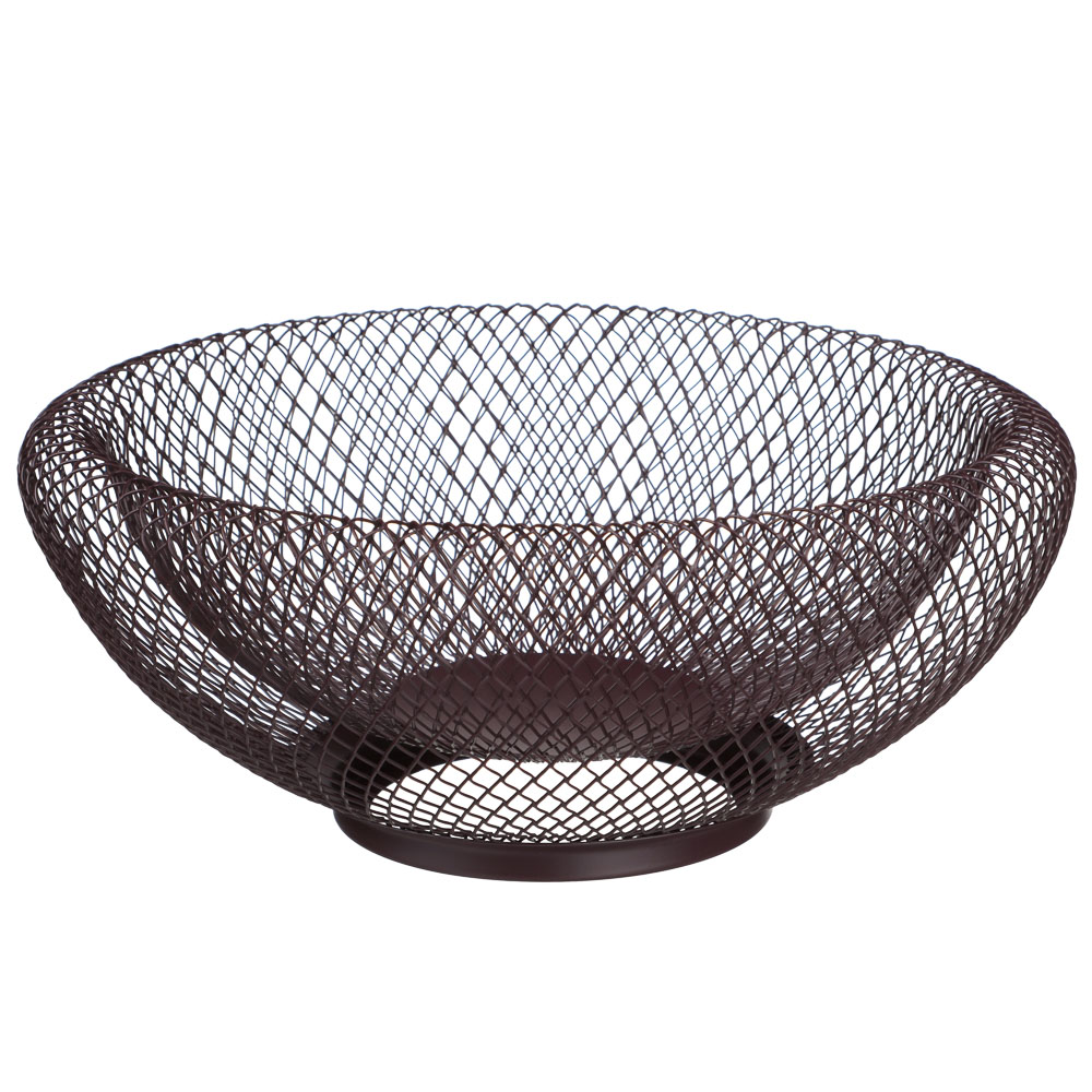 Корзина для фруктов тм SATOSHI Бургунди, 24х9,5см, сталь, арт.№ 827-140