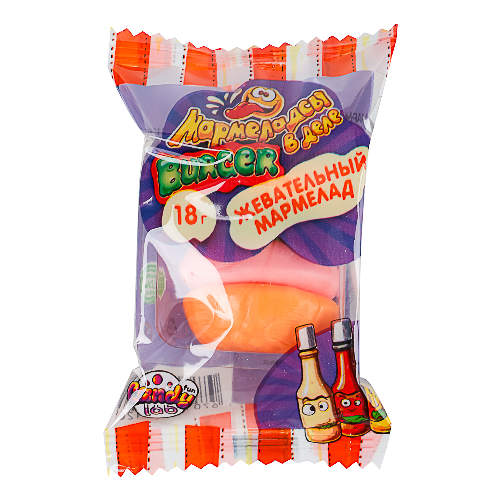 Мармелад жевательный "Мармеладсы в деле BURGER", 18 г, арт.№ 347-335