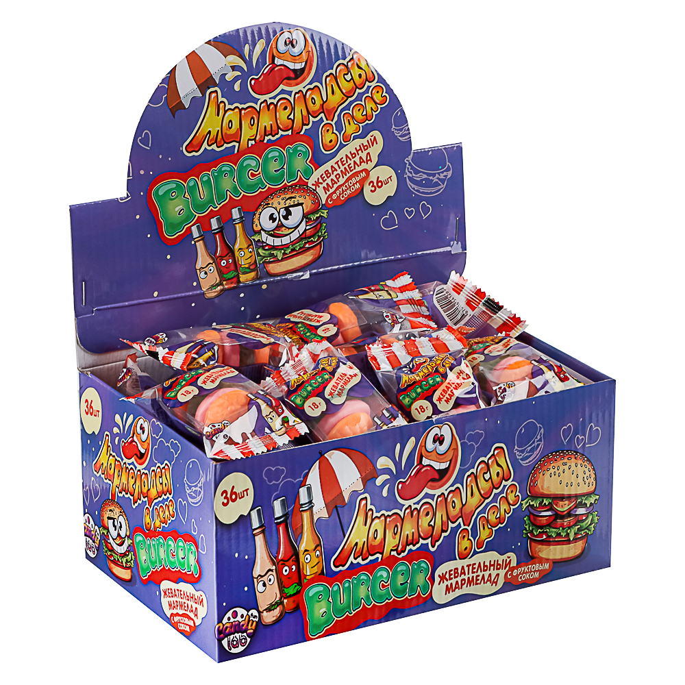 Мармелад жевательный "Мармеладсы в деле BURGER", 18 г, арт.№ 347-335