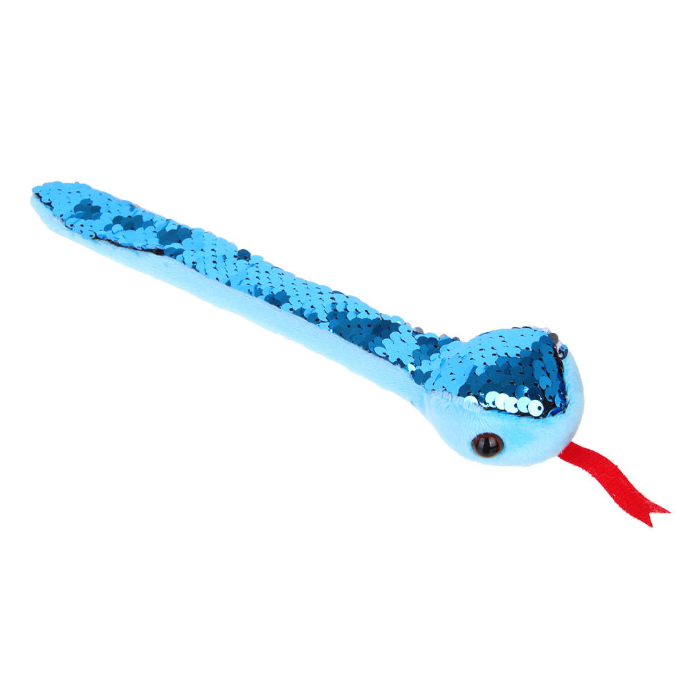 СНОУ БУМ Кляк-браслет с мягкой игрушкой, пластик, полиэстер, длина 24 см, 3 цвета, арт.№ 343-011